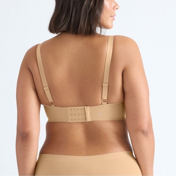 knix WingWoman Countour Wireless Warm Sand Supportive Bra 6+ (34DDD, 32F, 34F) - Picture 3 of 12